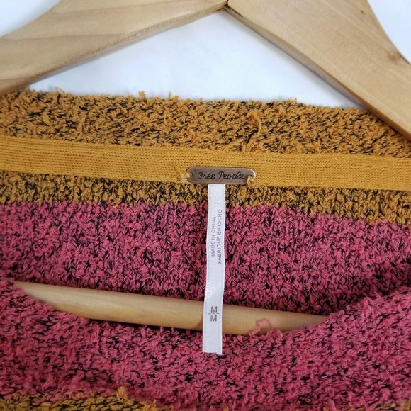 Free People Candyland Boatneck Pullover Sweater M - Picture 8 of 10